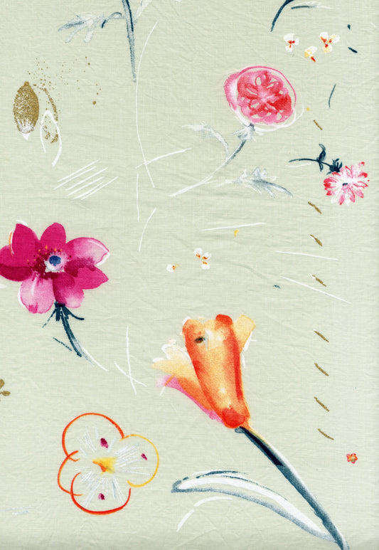 [Preorder] nani IRO Hana no toki niwa Linen Sheeting EGX-11441-1