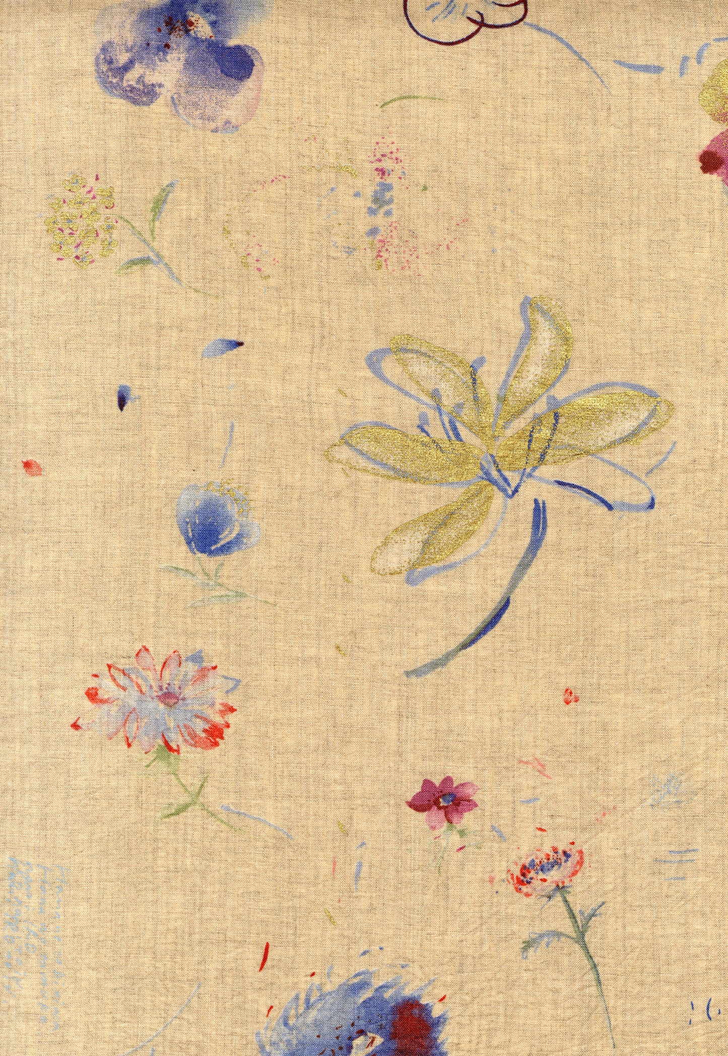 [Preorder] nani IRO Hana no toki niwa Linen Sheeting EGX-11441-1