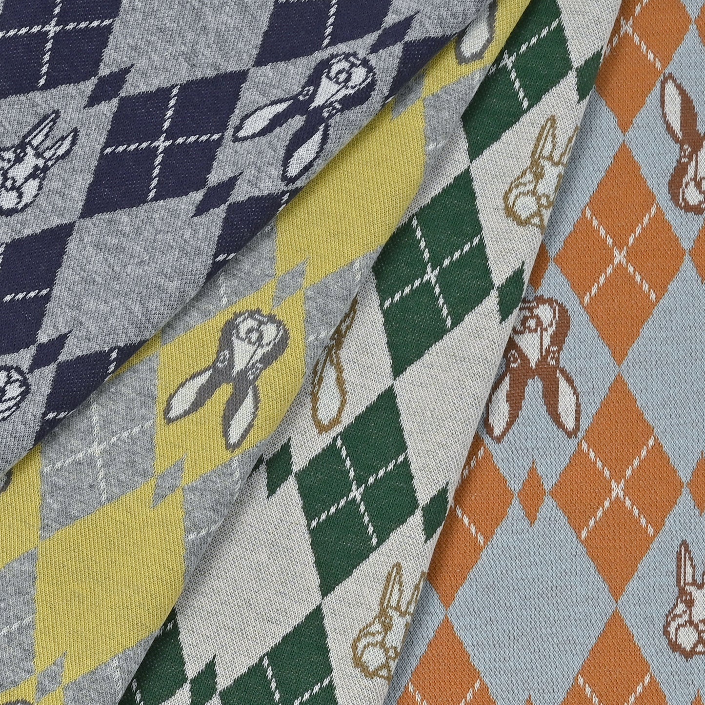 HAyU fabric Rabbit Argyle Knit Jacquard EGX-7711-1