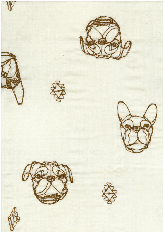 [Preorder Period: 13th Feb 2026] +HAyU Dogs Embroidered Double Gauze EGX-7718-1