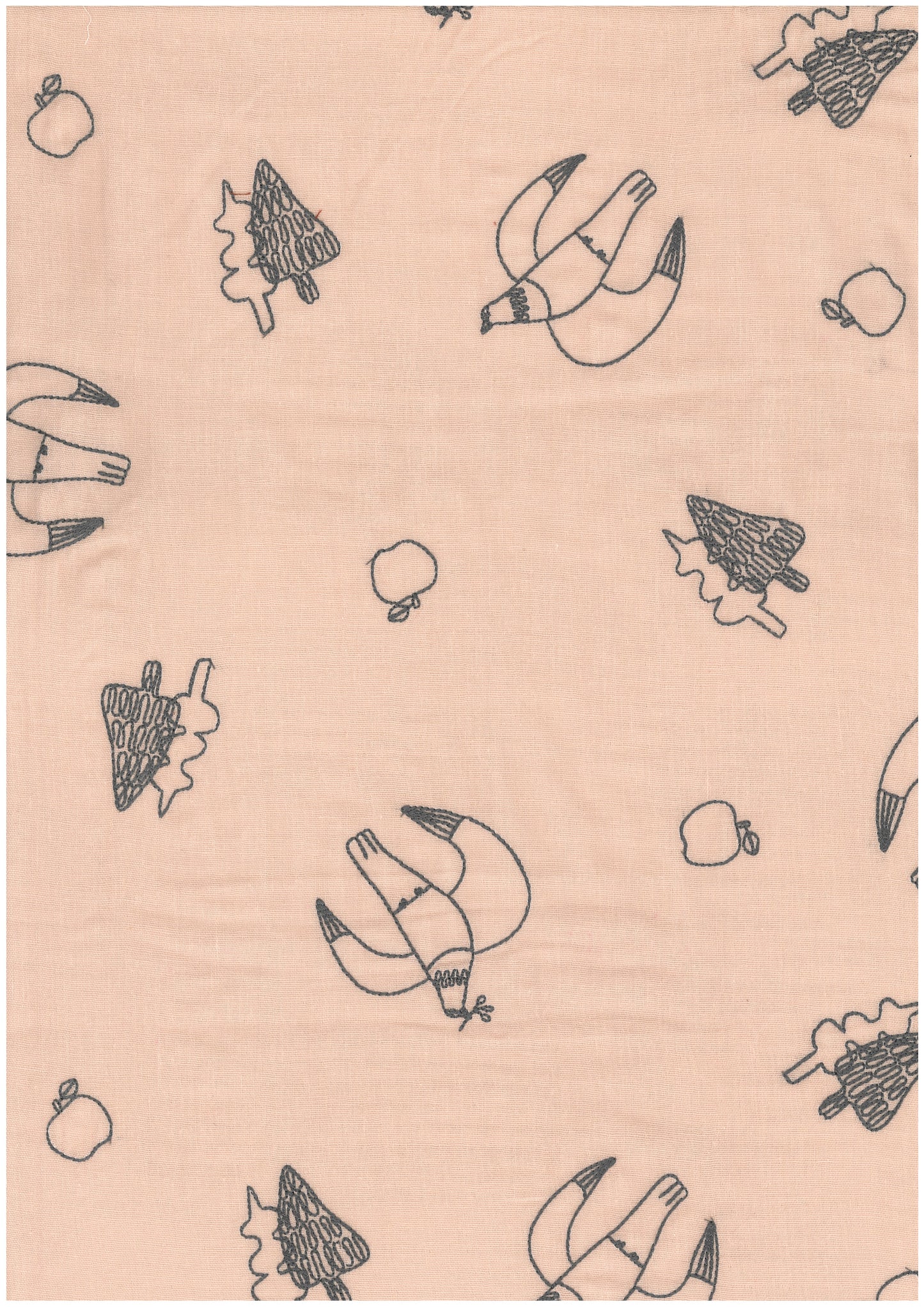 [Preorder Period: 13th Feb 2026] +HAyU Doves Embroidered Double Gauze EGX-7718-2