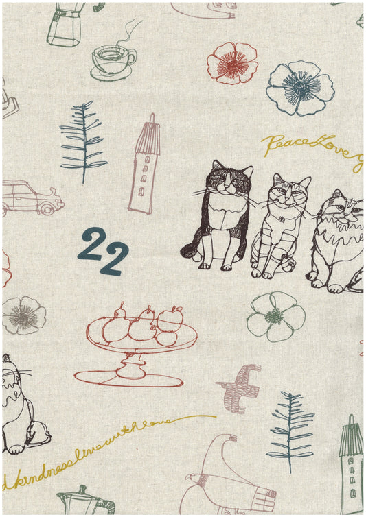 [Preorder Period: 13th Feb 2026] +HAyU Cat Trio Cotton Linen Canvas EGX-7719-1