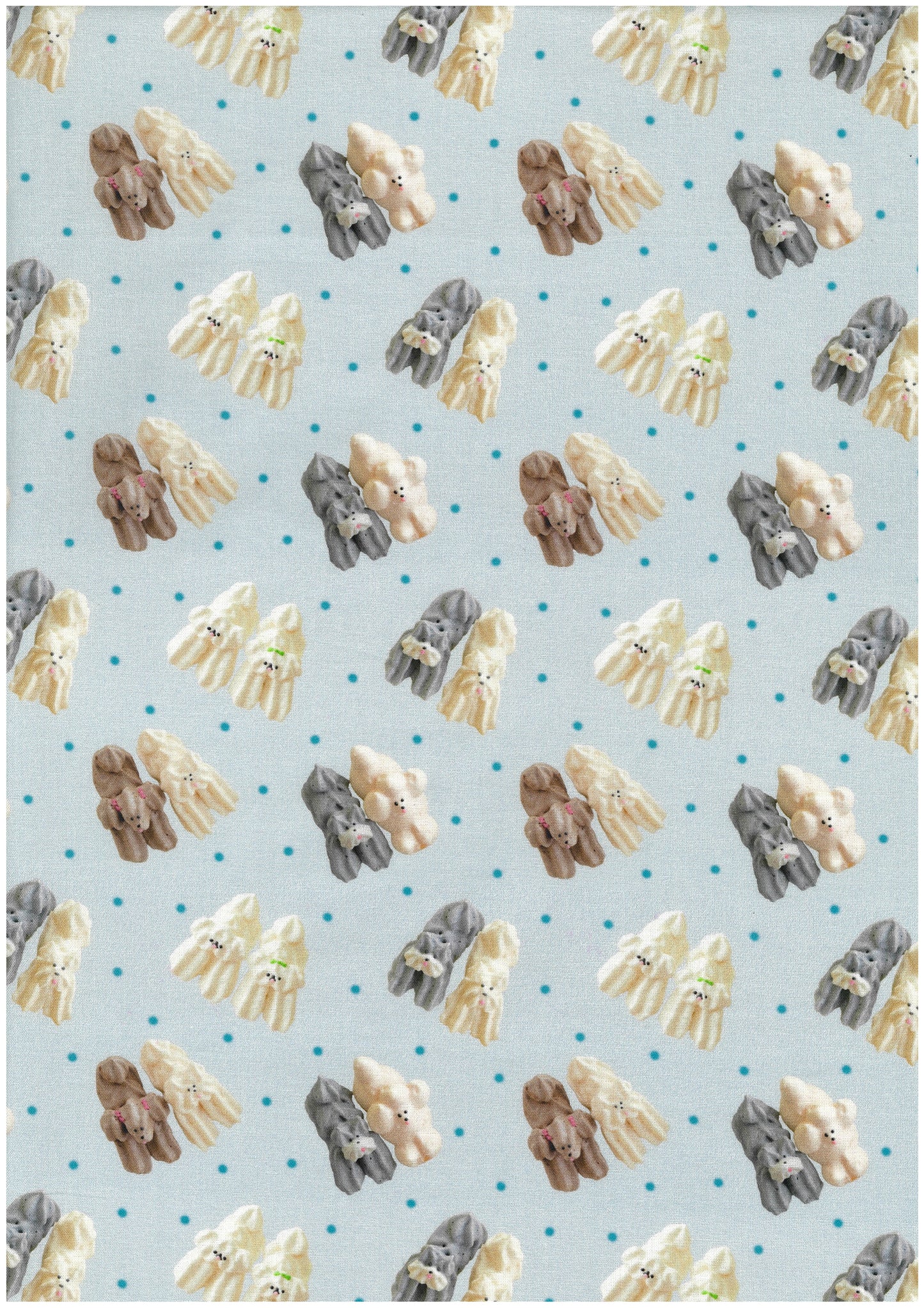 [Preorder Period: 23th June 2026] Maison Terrier Cotton Sheeting - meringue dogs EGX-9600-2