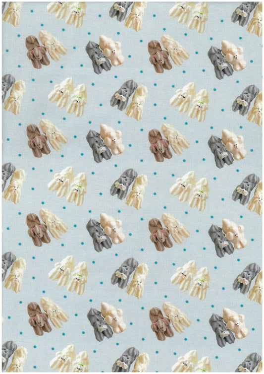 [Preorder Period: 23th June 2026] Maison Terrier Cotton Sheeting - meringue dogs EGX-9600-2