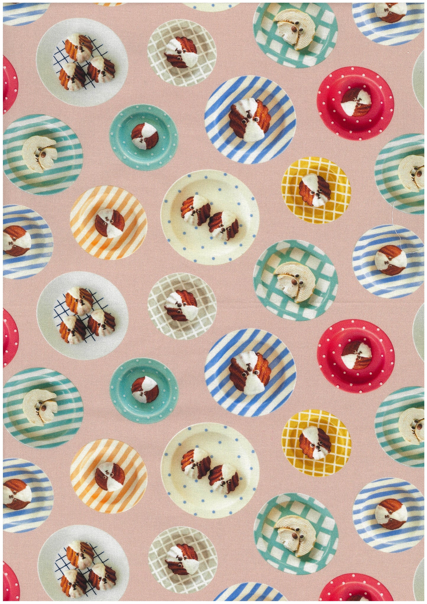 [Preorder Period: 23th June 2026] Maison Terrier Cotton Sheeting - sweets and plates EGX-9600-3
