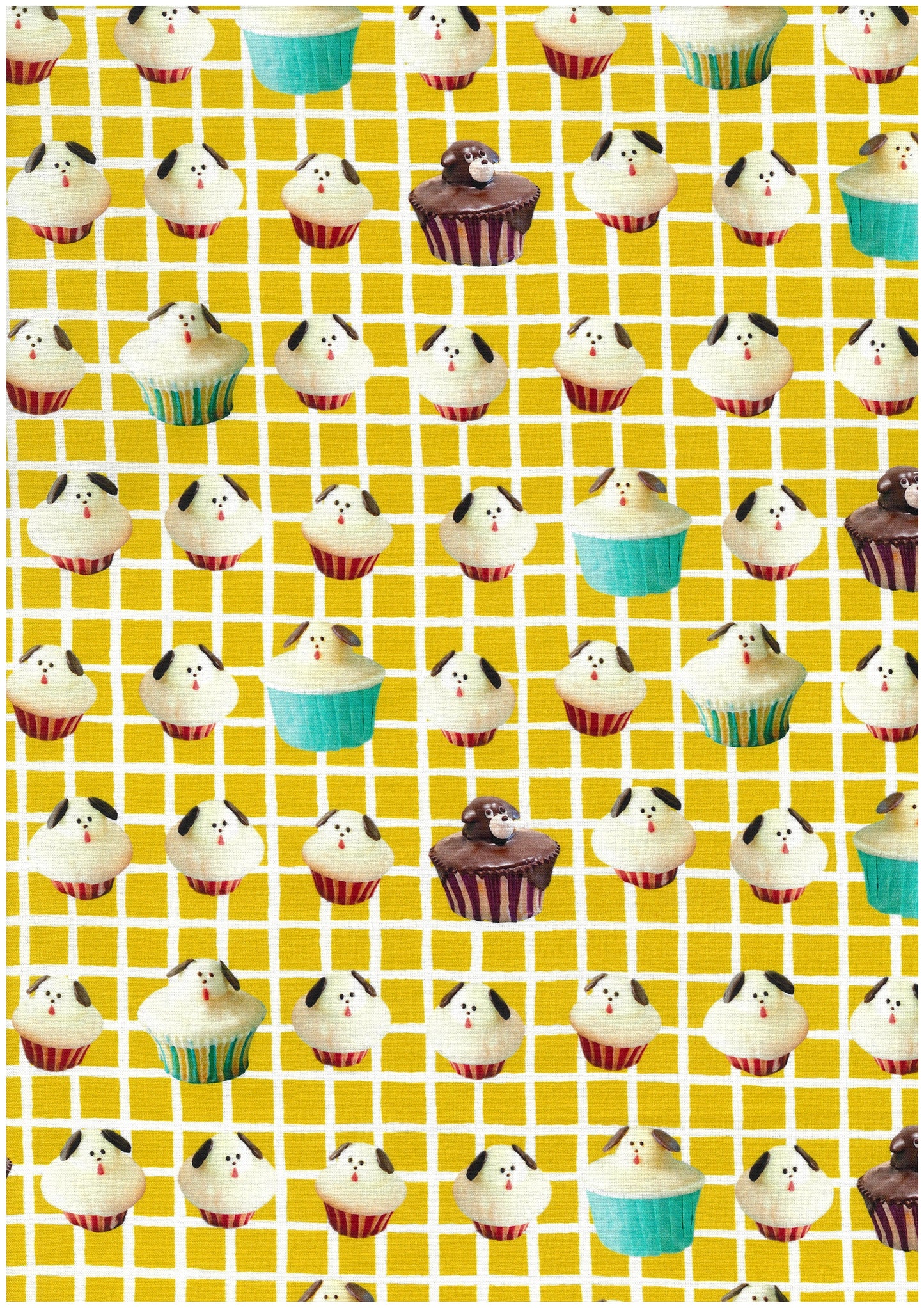 [Preorder Period: 23th June 2026] Maison Terrier Cotton Sheeting - cupcake dogs EGX-9600-1