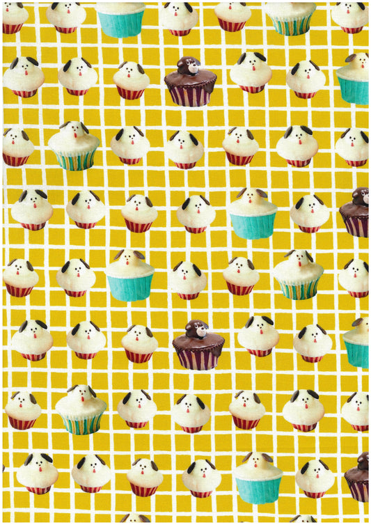 [Preorder Period: 23th June 2026] Maison Terrier Cotton Sheeting - cupcake dogs EGX-9600-1