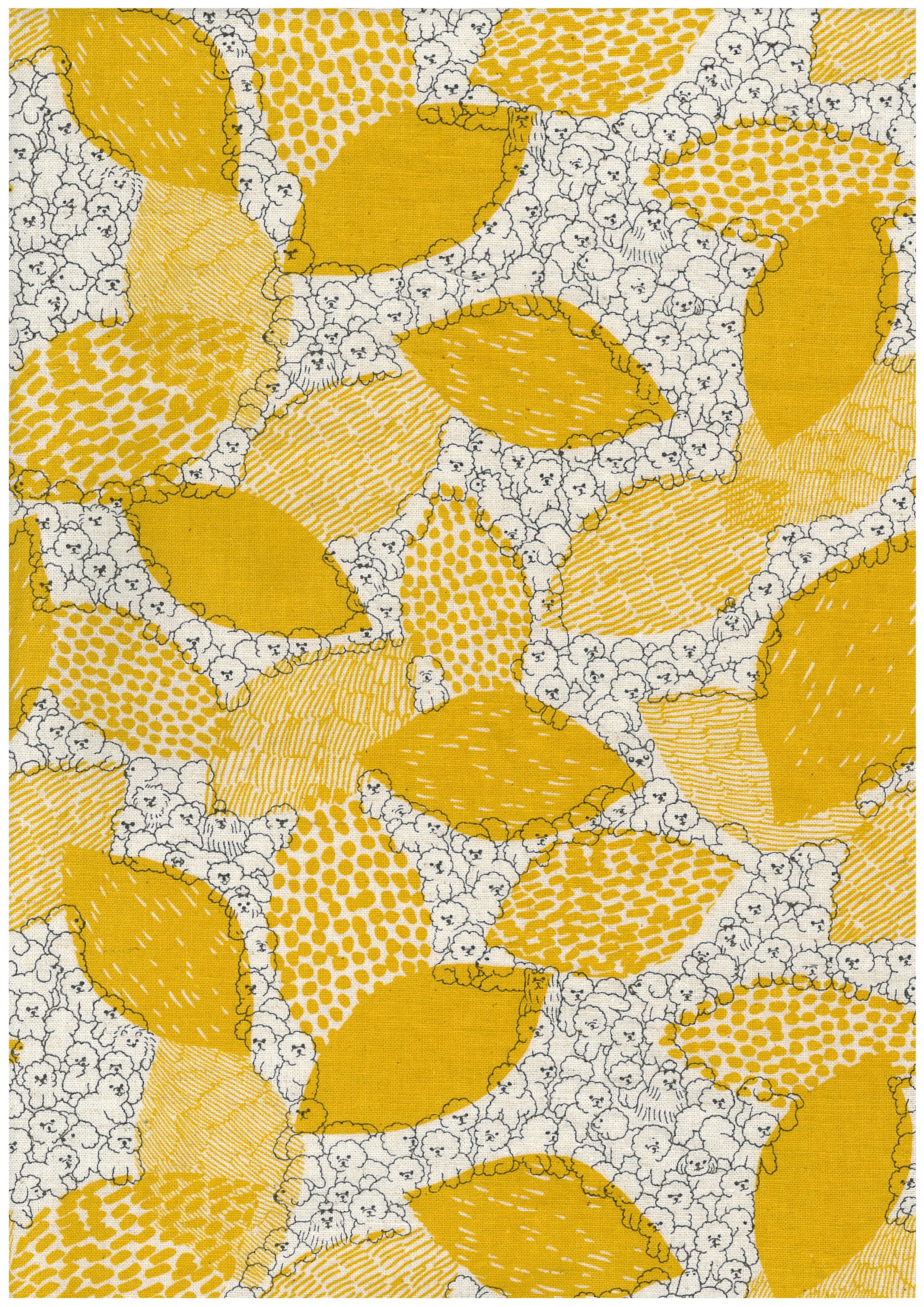 Preorder] Marble SUD Bichon Frise Cotton Linen Sheeting EGX-8502-1