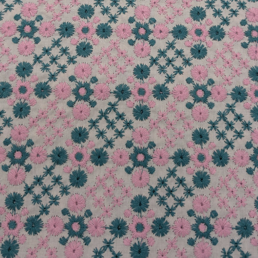HOKKOH Cotton Two Tone Embroidery Flowers 8026-1883-1
