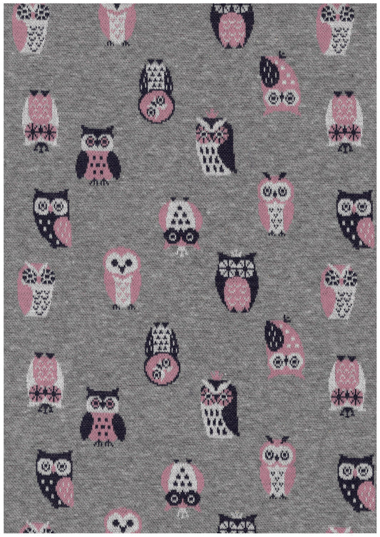 Owls YGA-71040-1 Knit Jacquard