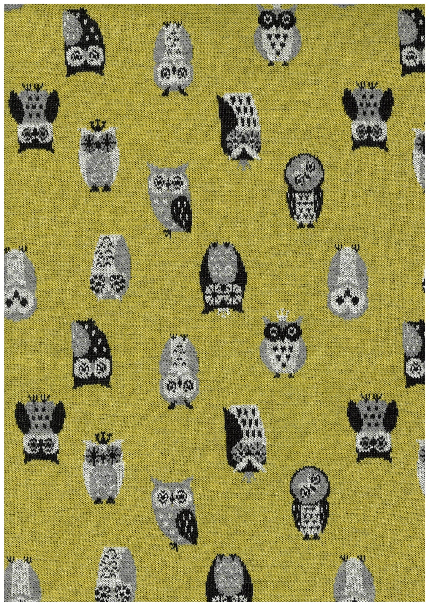 Owls YGA-71040-1 Knit Jacquard