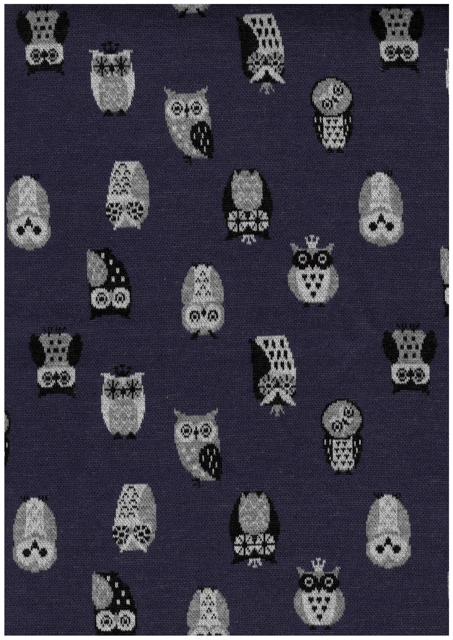 Owls YGA-71040-1 Knit Jacquard