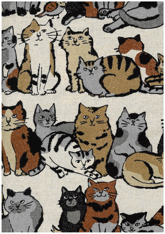 Art Cat Cotton Linen Blend Canvas YGA-86020-1