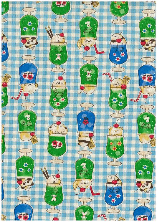 Delicious Animal Cream Soda Cotton Oxford YGA-86040-1