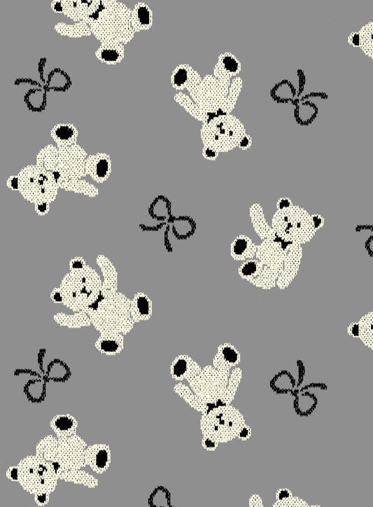 Teddy Bear 100% Cotton Knit Jacquard YGA-86070-2