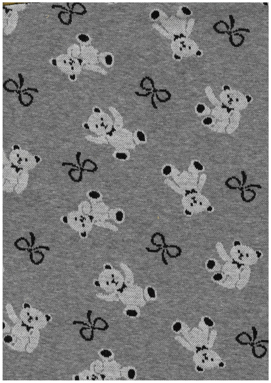 Teddy Bear 100% Cotton Knit Jacquard YGA-86070-2