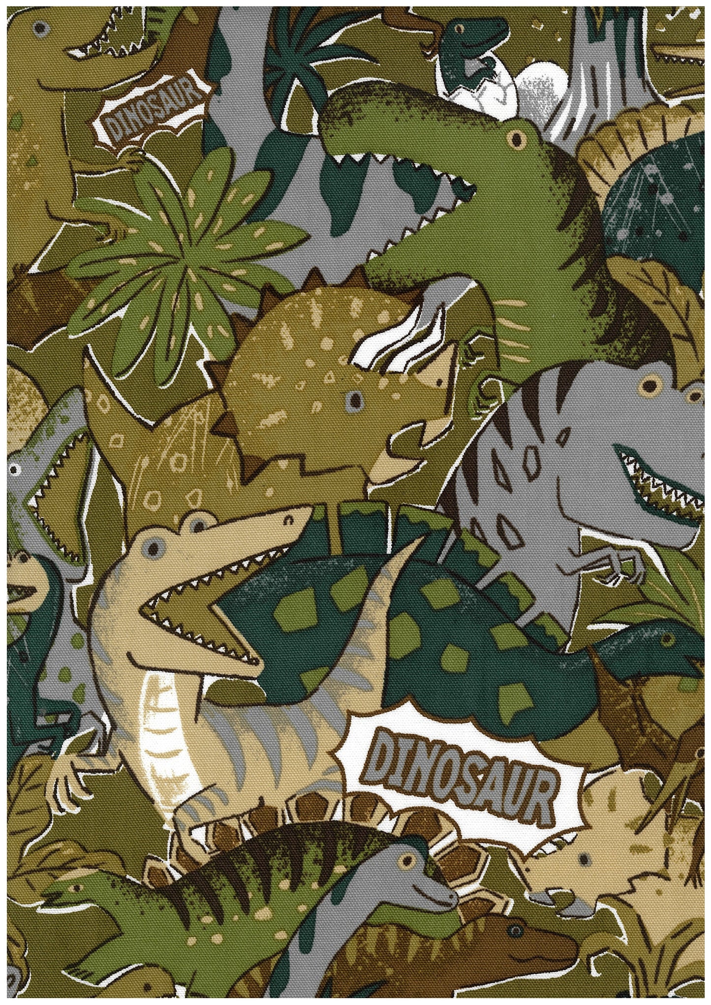 Powerful Animal Dinosaur Cotton Oxford YGA-89000-2