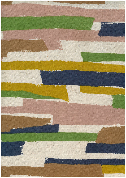 Art Genome Stripes Cotton Linen Blend Canvas YGA-89010-1