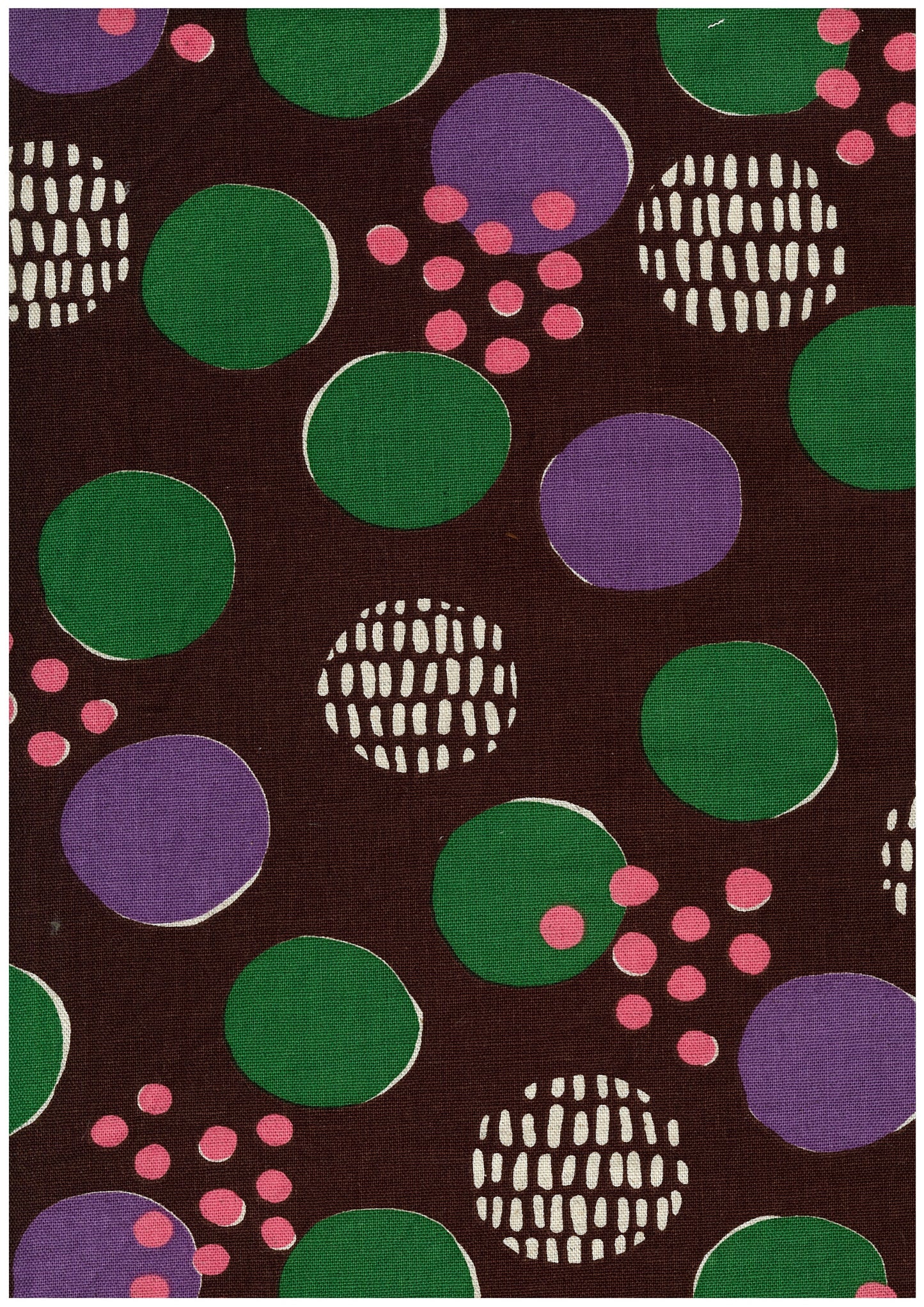 Art Genome Polka Dots Cotton Linen Blend Canvas YGA-89010-2