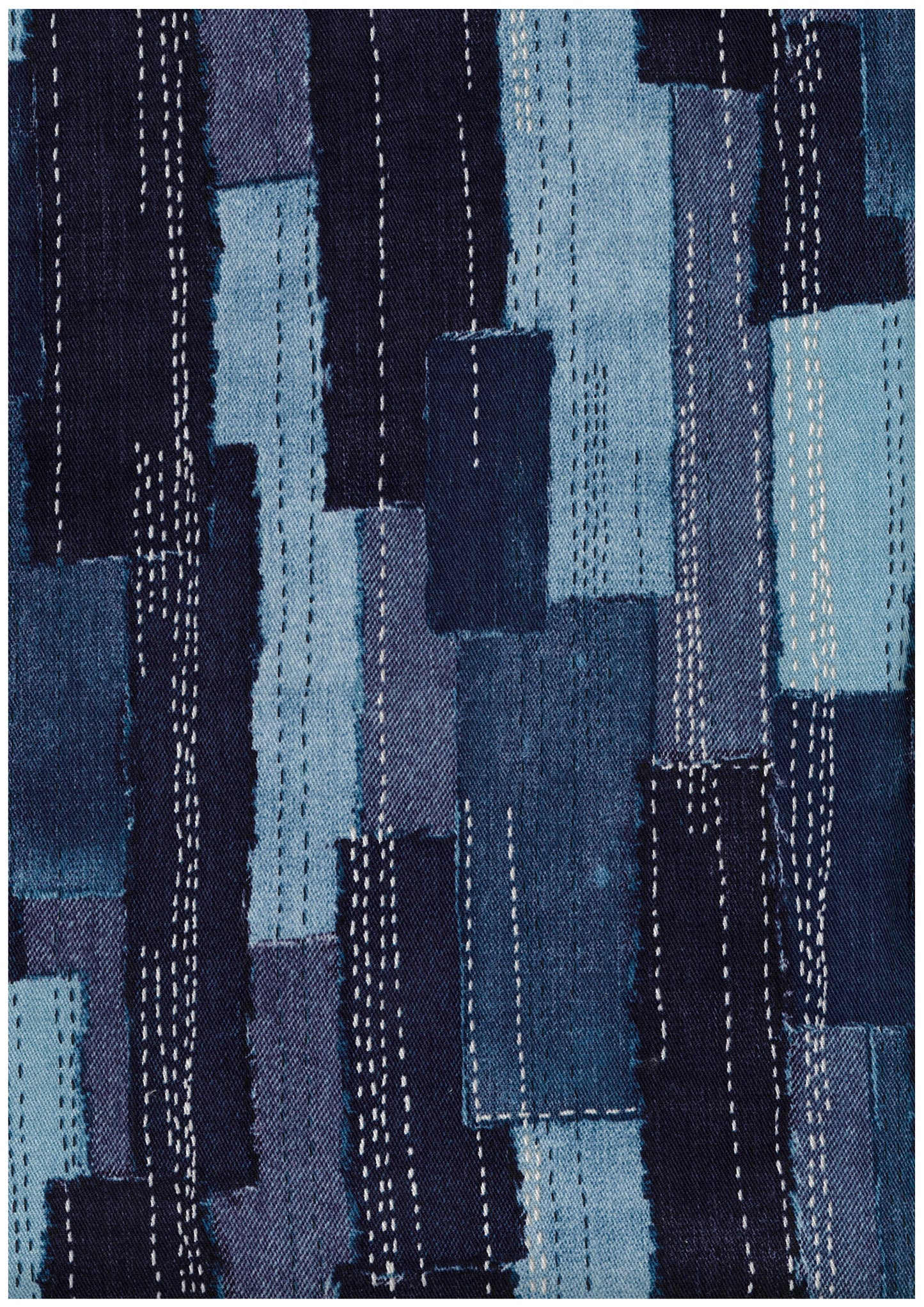 Denim Sashiko Look Cotton Twill YGA-89020-2