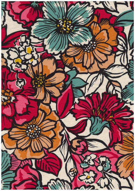 Jambo Floral Prints Cotton Oxford YGA-89030-2