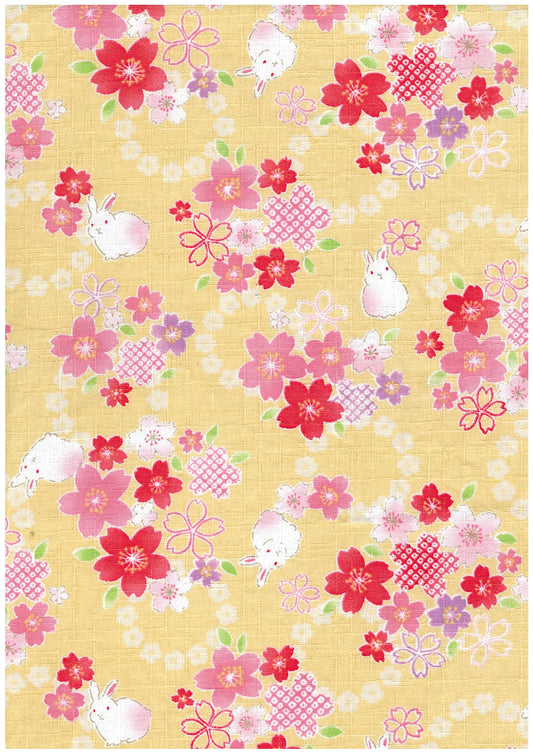 Rabbit Prints Cotton Dobby Cloth YGA-89040-1
