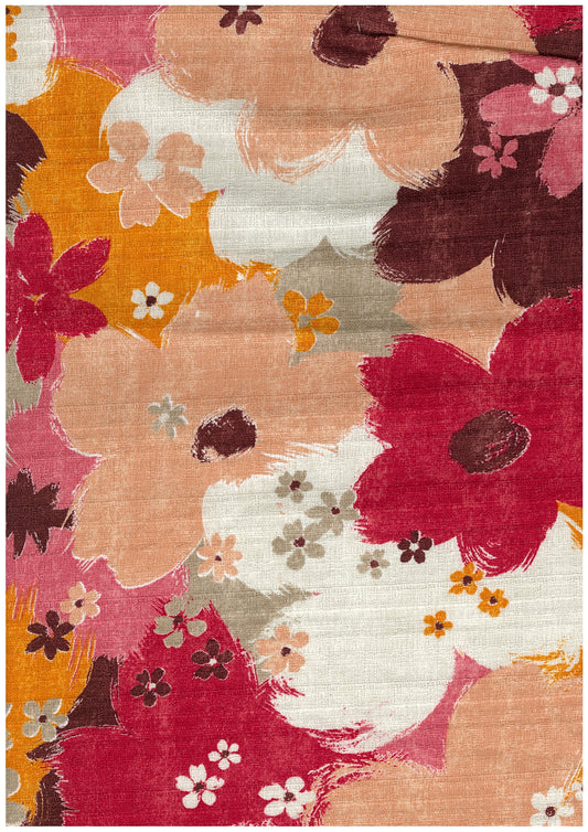 Sopo Retro Vintage Floral Cotton Dobby Cloth YGA-89060-2