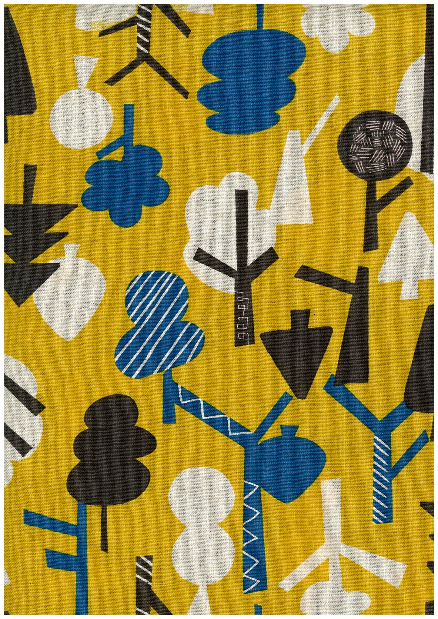 Scandinavian Style Forest Cotton Linen Blend Canvas YGA-89070-2