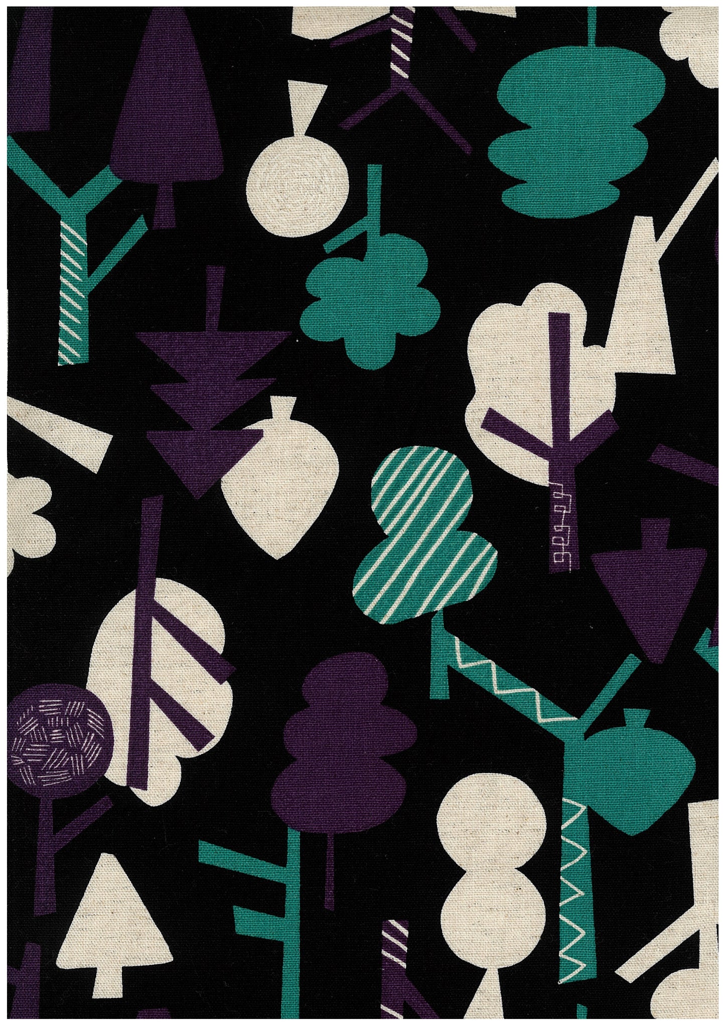 Scandinavian Style Forest Cotton Linen Blend Canvas YGA-89070-2