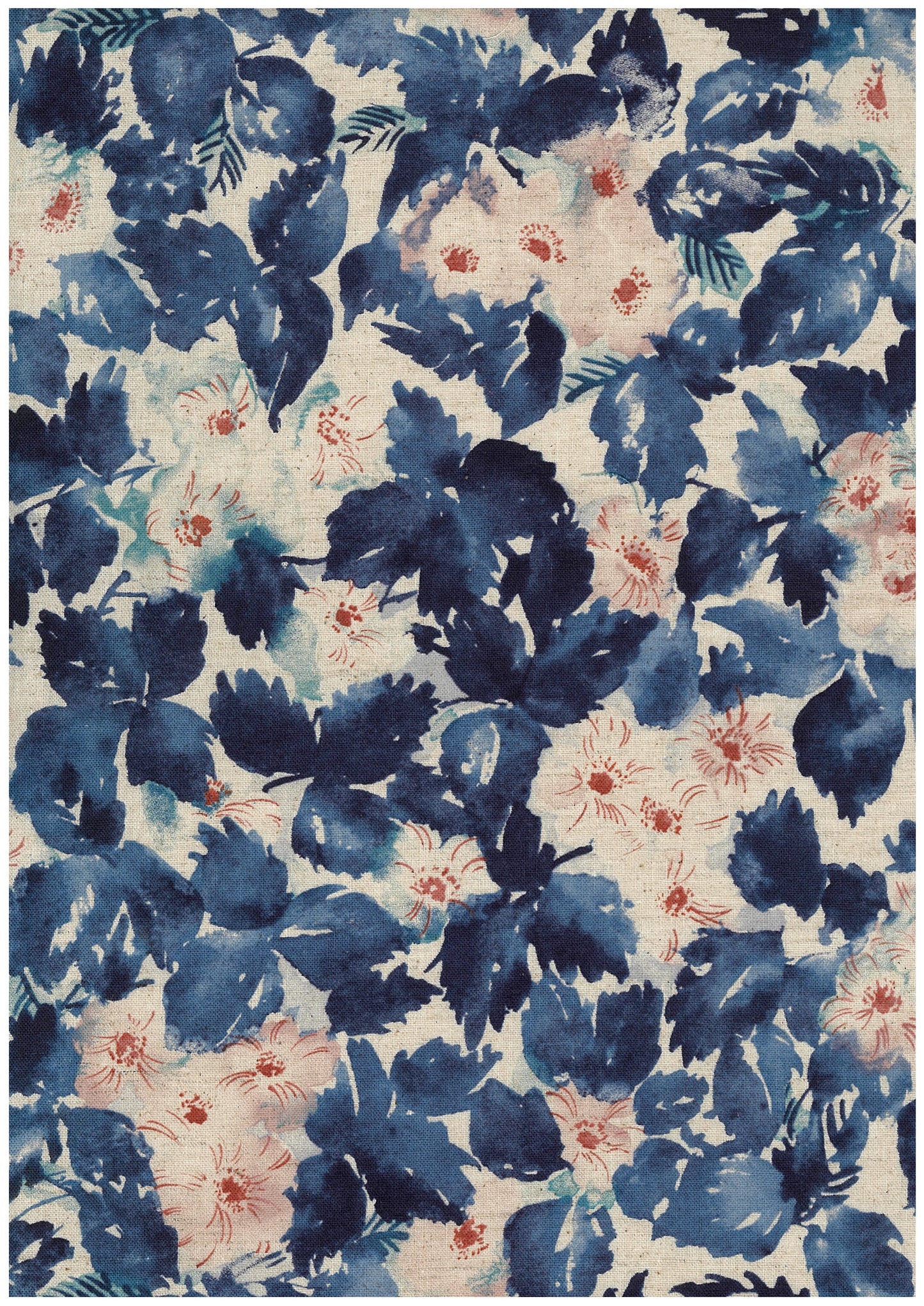 Natural Garden Cotton Linen Blend Sheeting YGA-89080-2