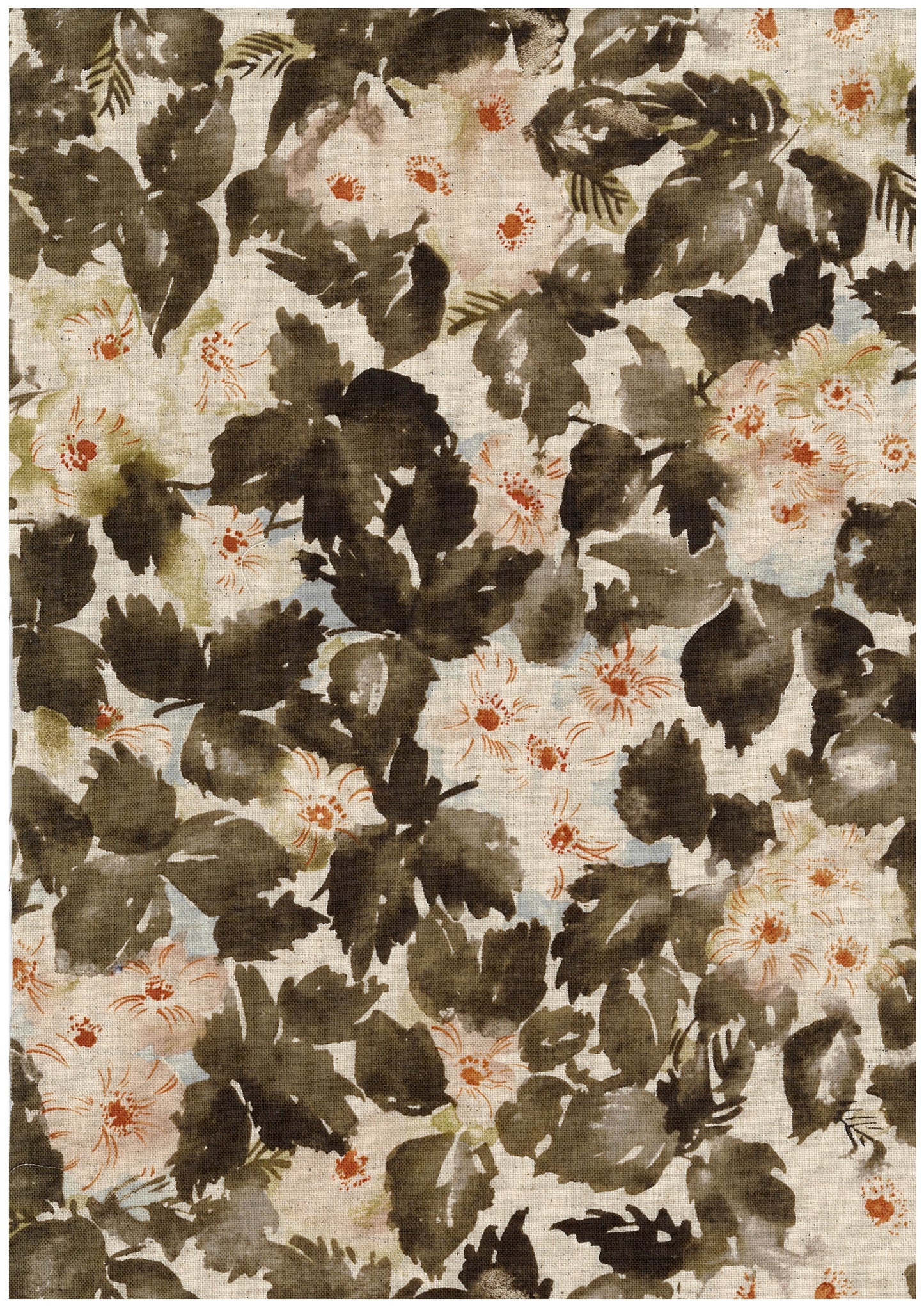 Natural Garden Cotton Linen Blend Sheeting YGA-89080-2