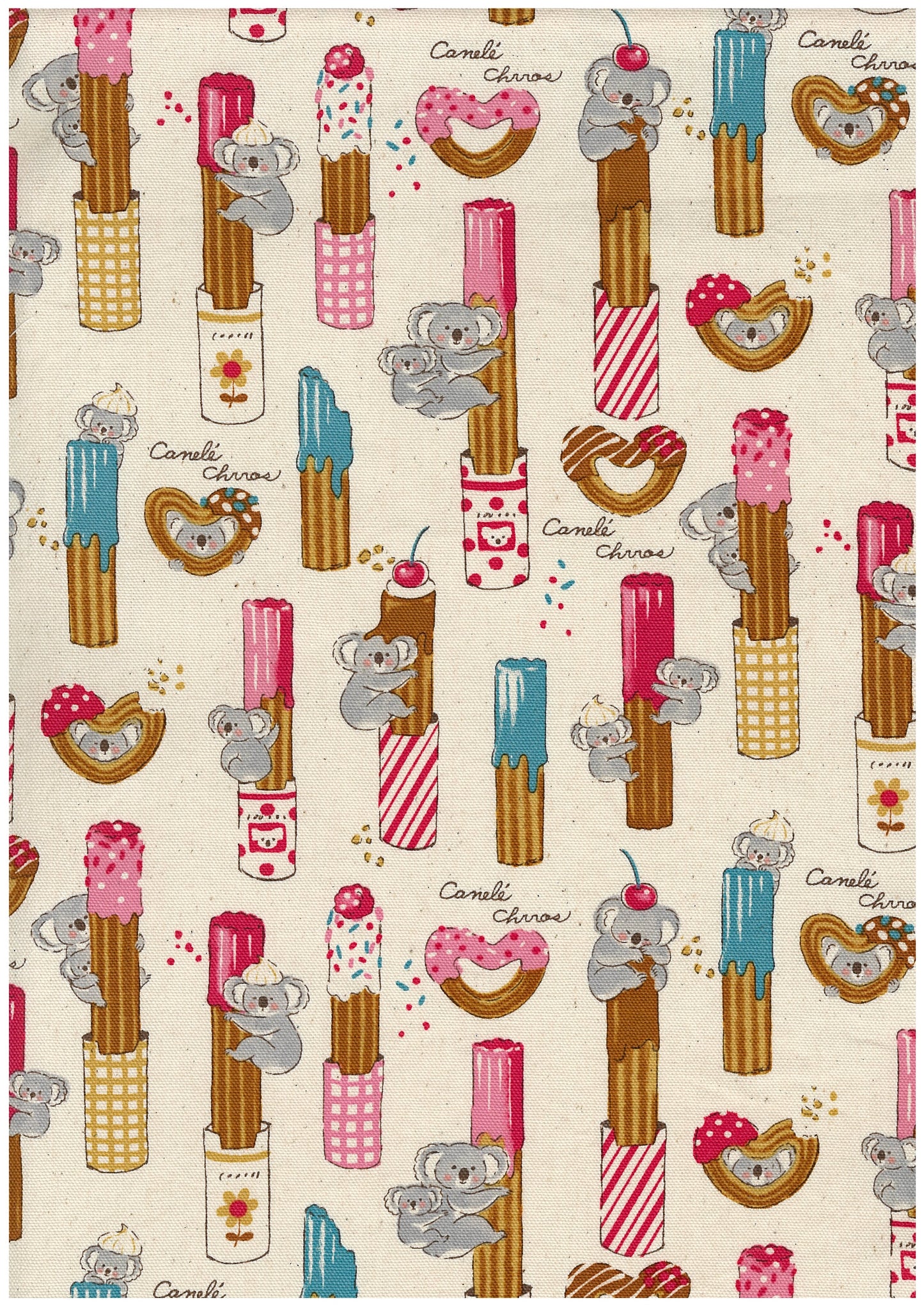 Delicious Animals Churros Koala Cotton Oxford YGA-91070-1