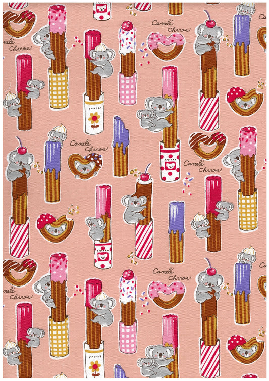 Delicious Animals Churros Koala Cotton Oxford YGA-91070-1