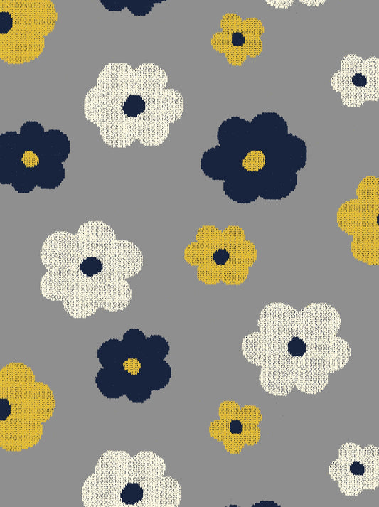 Flower Knit Jacquard YGA-96030-2