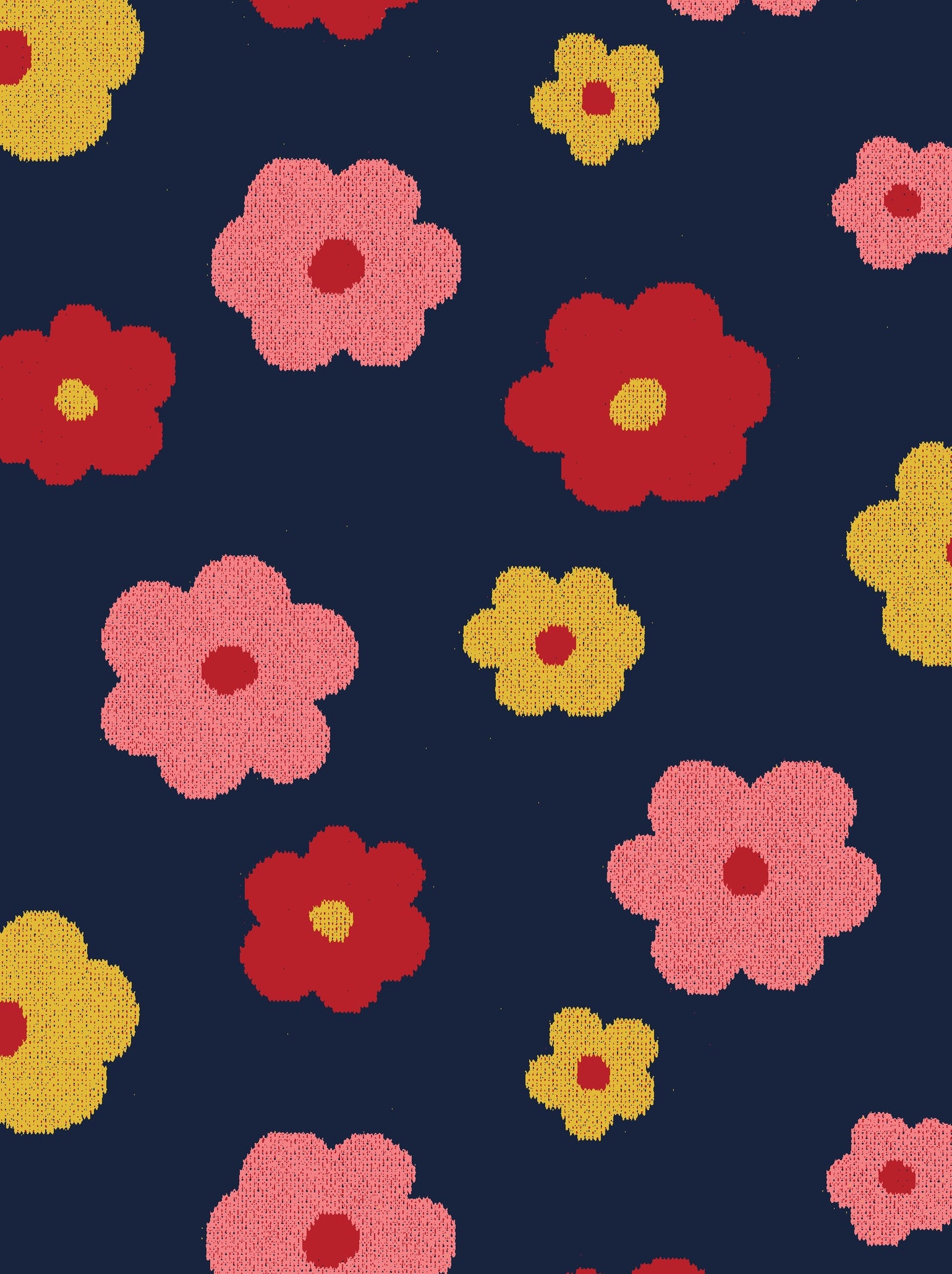 Flower Knit Jacquard YGA-96030-2