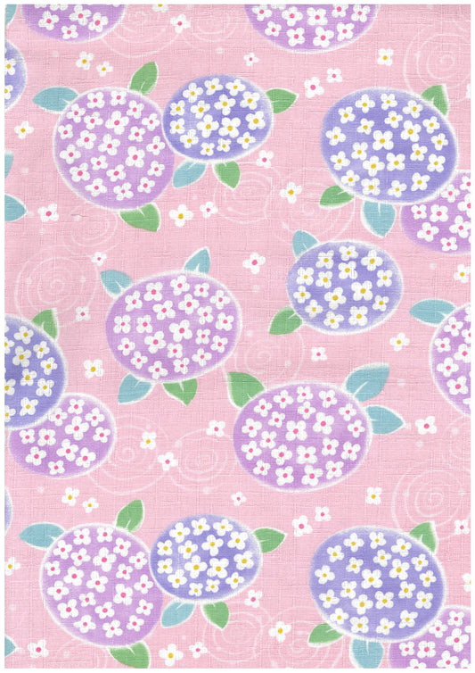 Iroha Hydrangeas Dobby Cloth YGA-96080-1