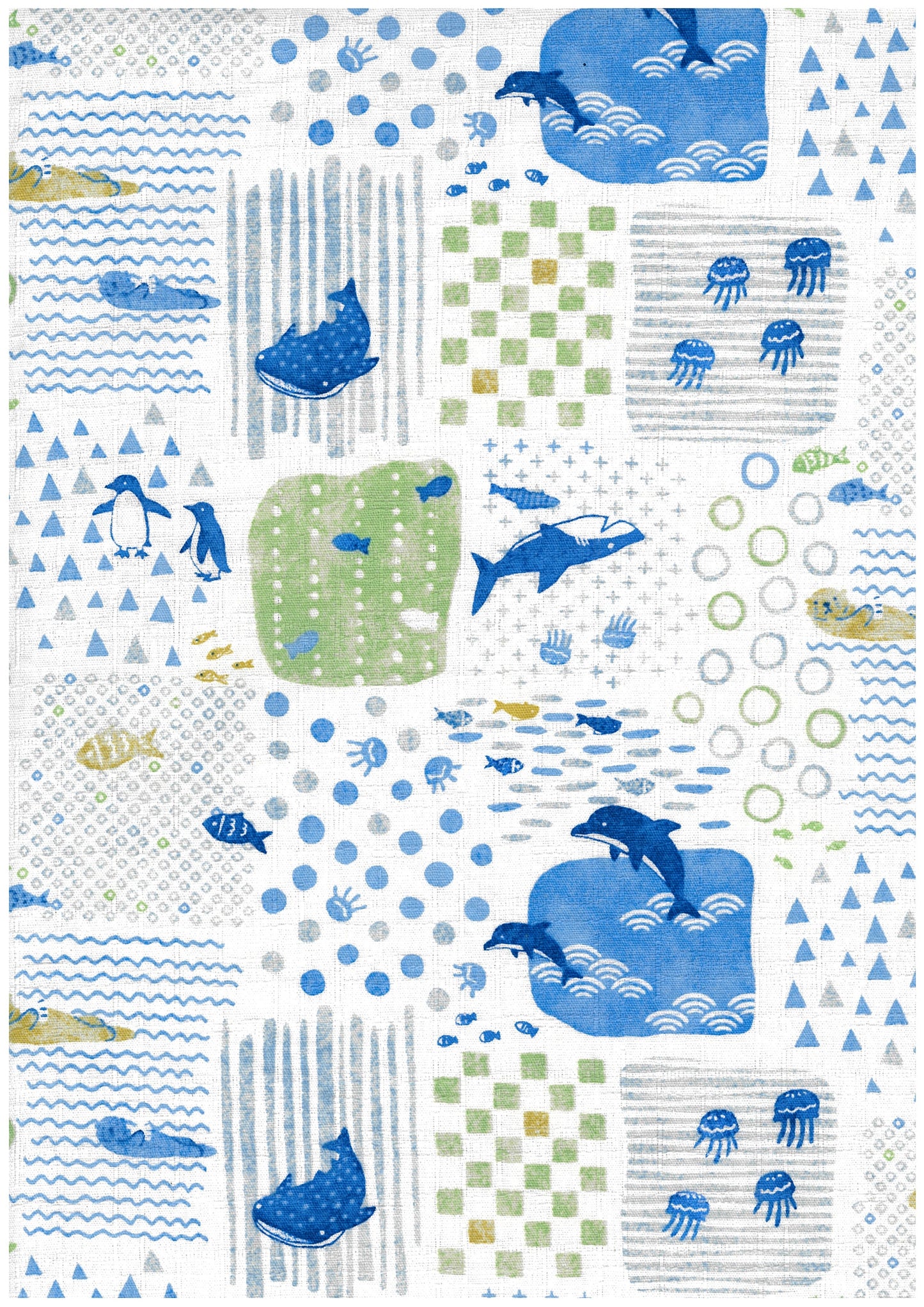 Iroha Sealife Friends Dobby Cloth YGA-96080-2