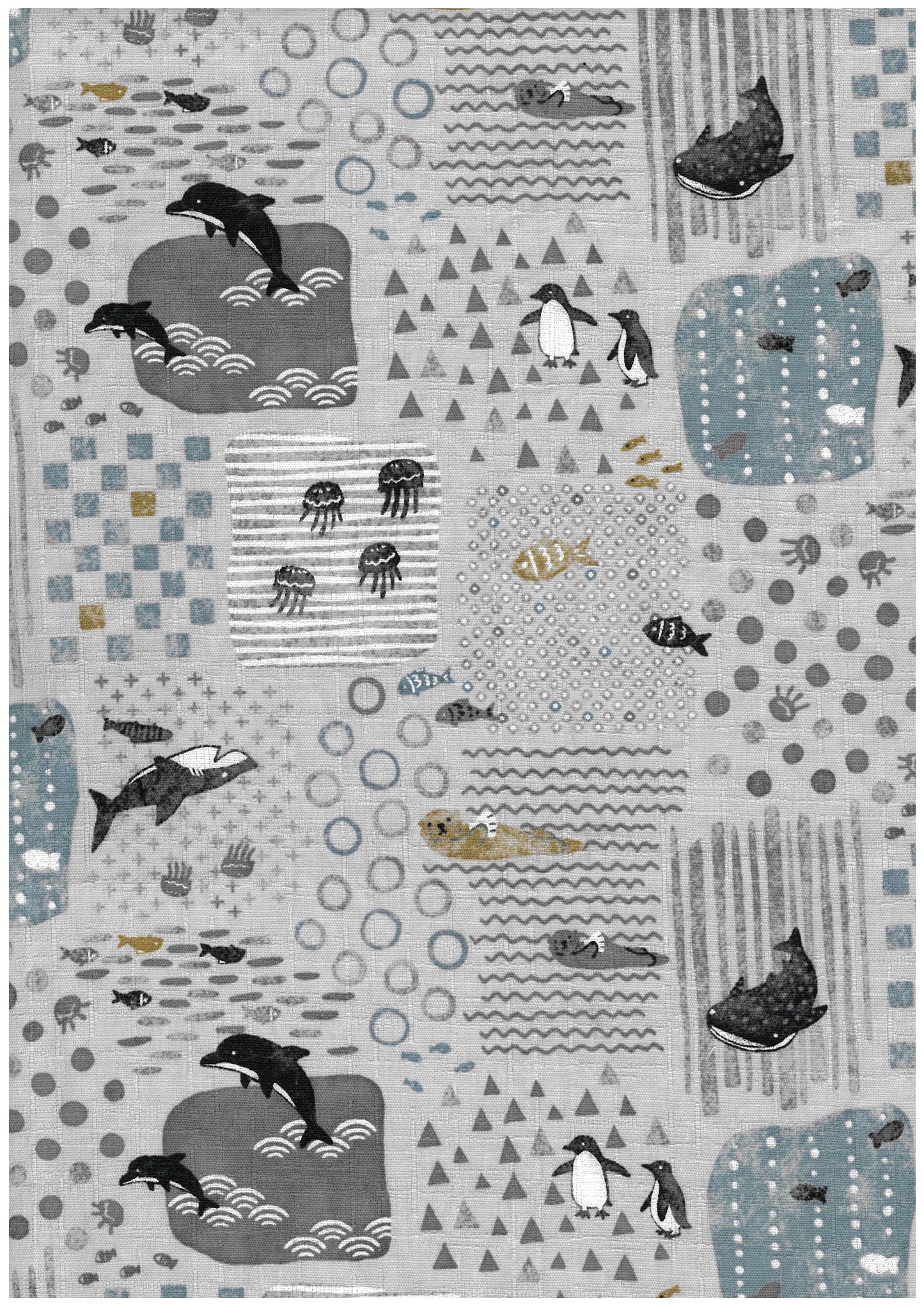 Iroha Sealife Friends Dobby Cloth YGA-96080-2