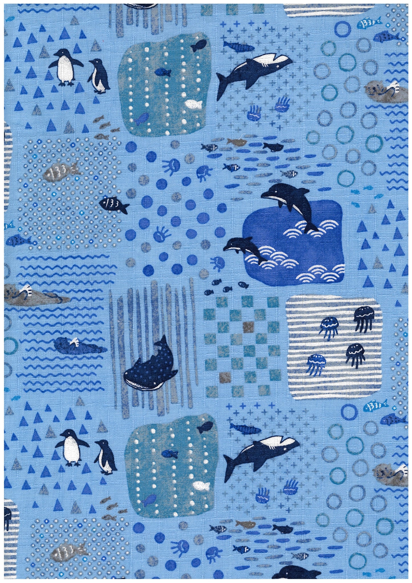 Iroha Sealife Friends Dobby Cloth YGA-96080-2