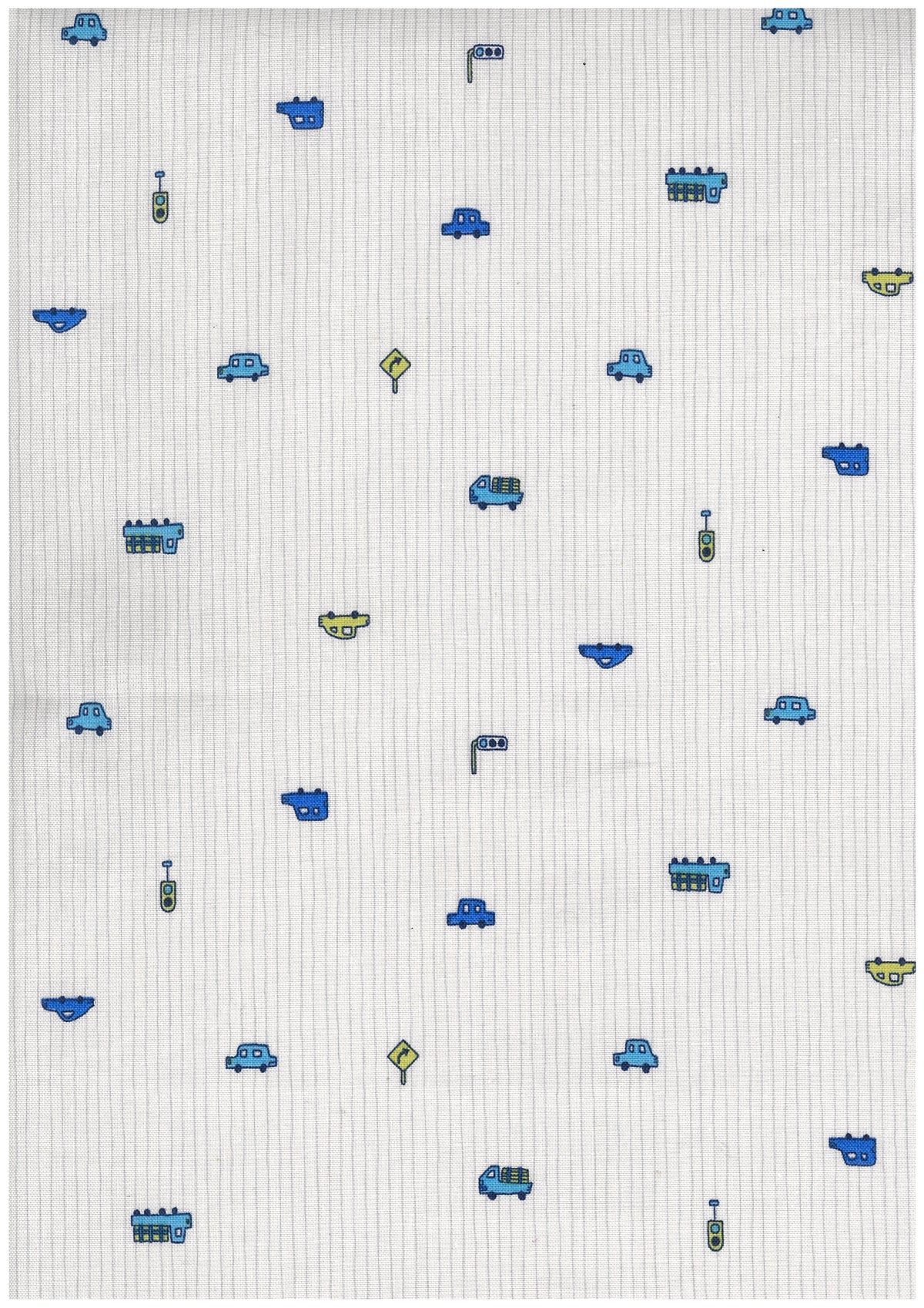 Car & Stripe Cotton Sheeting YGA-99000-2