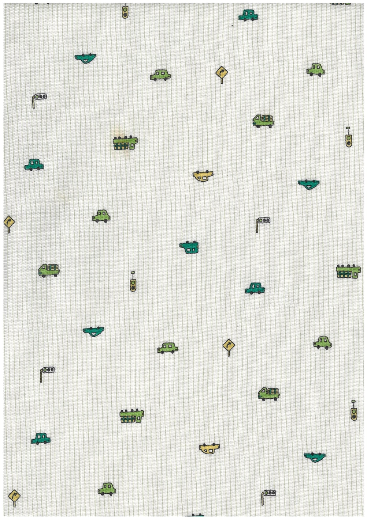 Car & Stripe Cotton Sheeting YGA-99000-2