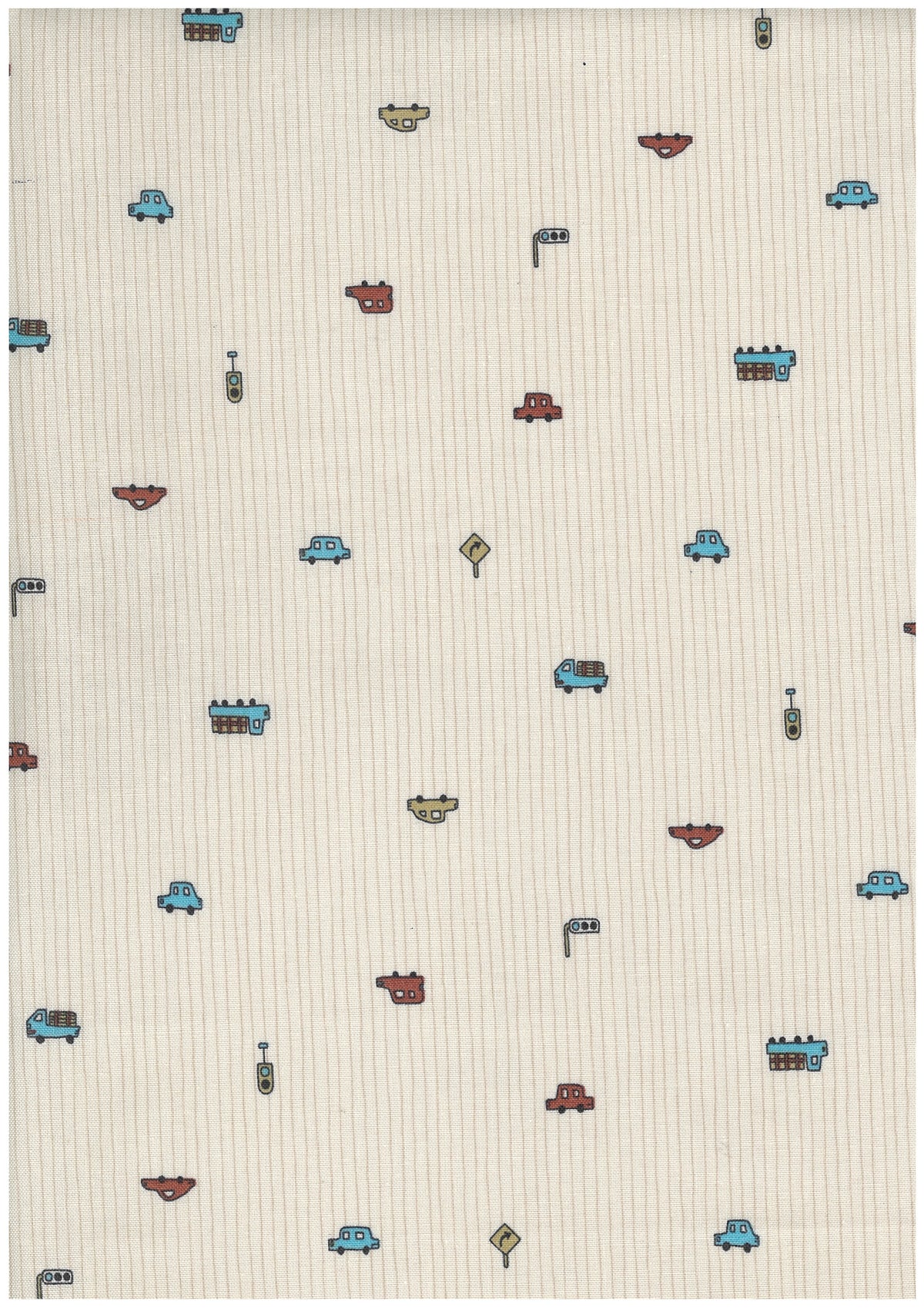 Car & Stripe Cotton Sheeting YGA-99000-2