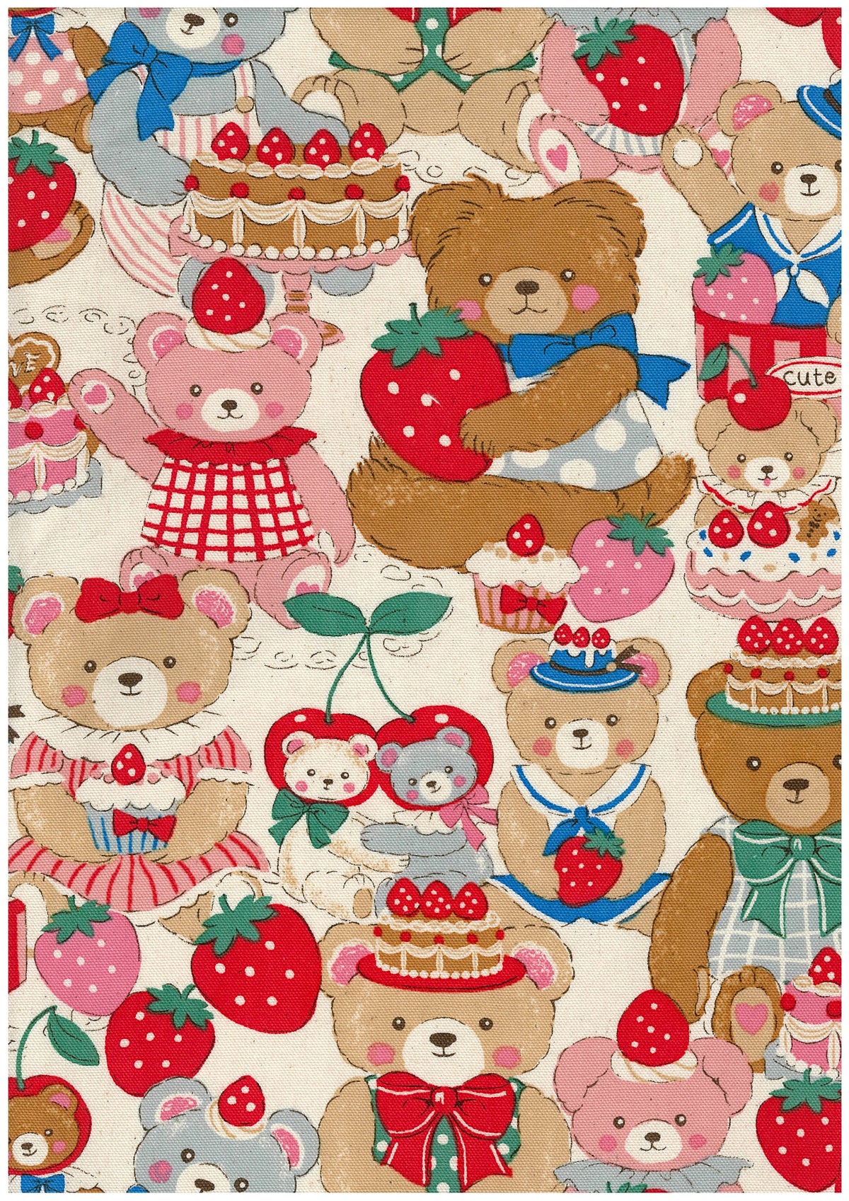 Powerful Animal Pretty Bears Cotton Oxford YGA-99010-1