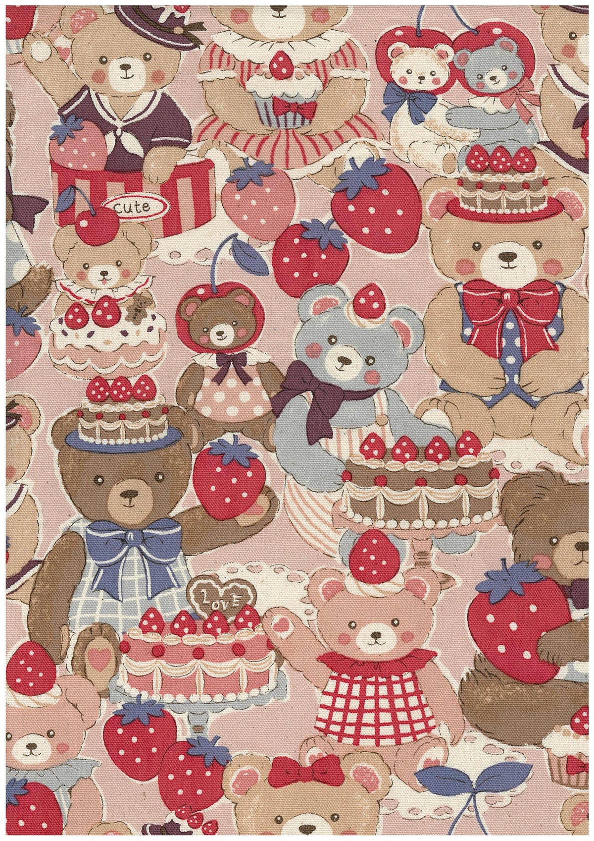 Powerful Animal Pretty Bears Cotton Oxford YGA-99010-1