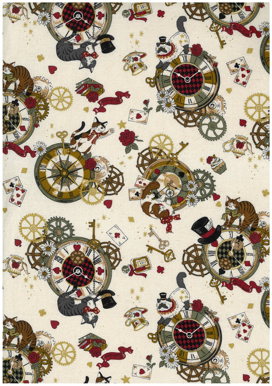 In The Darkness Magical Cats Cotton Sheeting YGA-99030-1