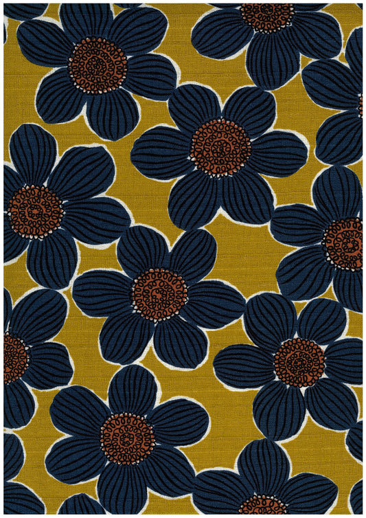 Jambo Flowers Cotton Dobby Cloth YGA-99040-1