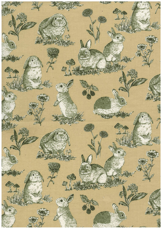 Les Scènes Bunnies Cotton Sheeting YGA-99050-1