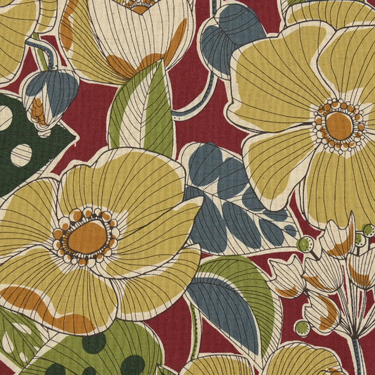 Batik Fabric Flower Style Sheeting YK-21000-1