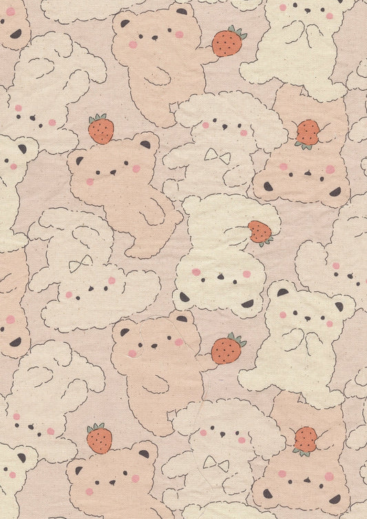 Pastel Bonbon Bears Cotton oxford YKA-39030-1