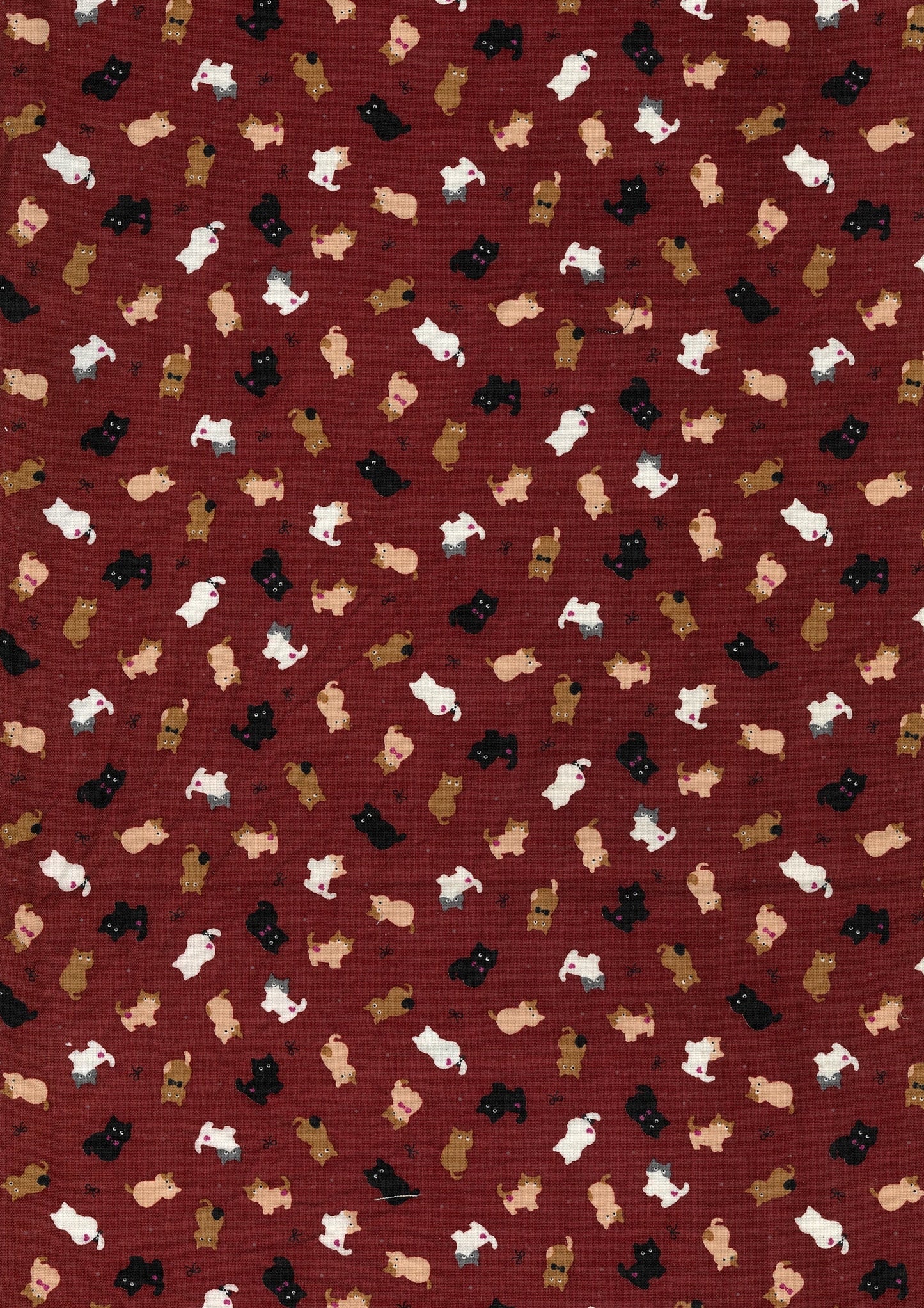 Chibi-pri Cats Cotton Sheeting YKA-39050-1